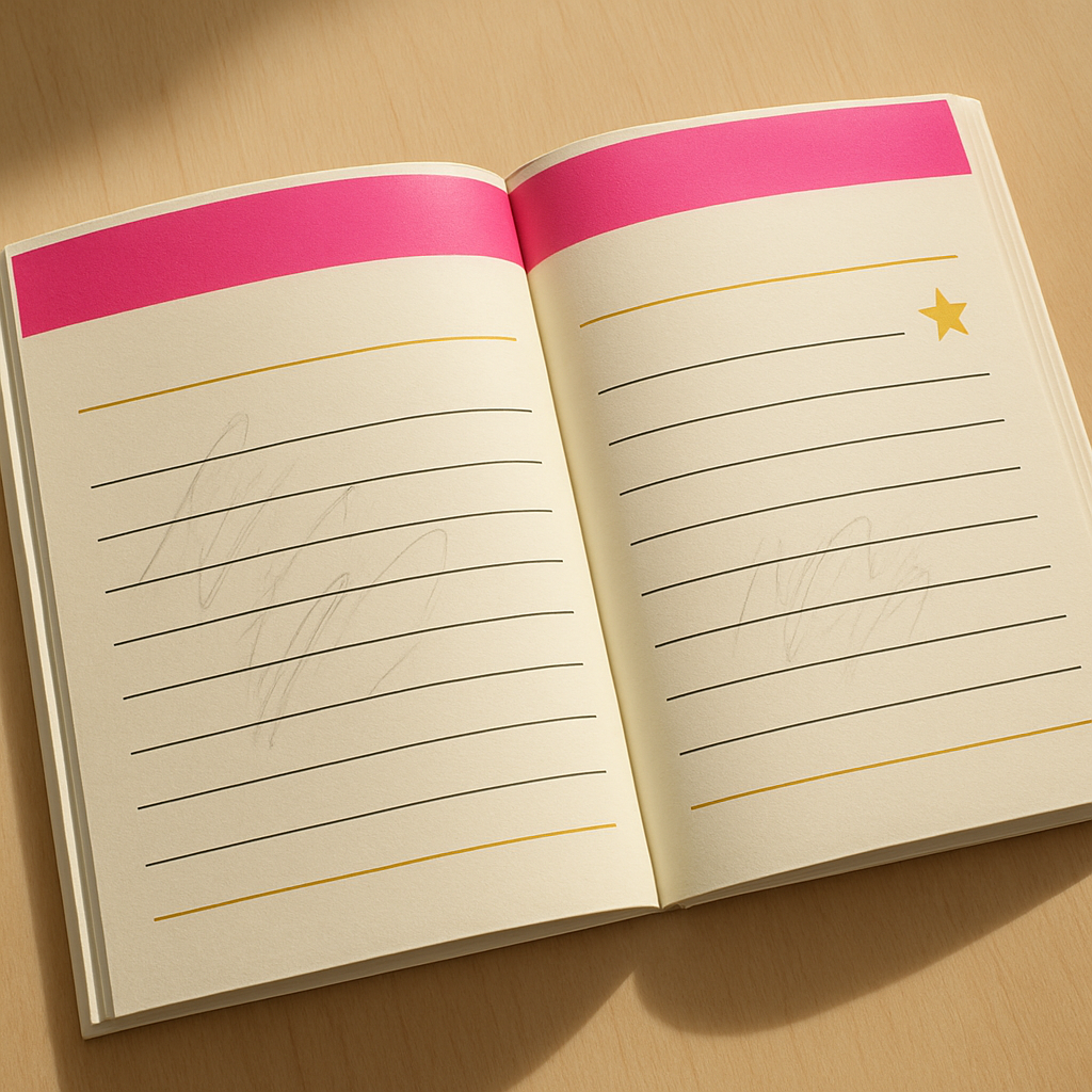 Page intérieure du carnet de réflexion SocraKid